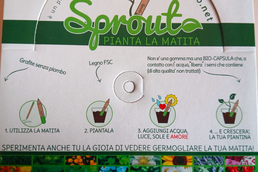 Matita Sprout + segnalibro personalizzato - Laboratorio da tutti i Paesi